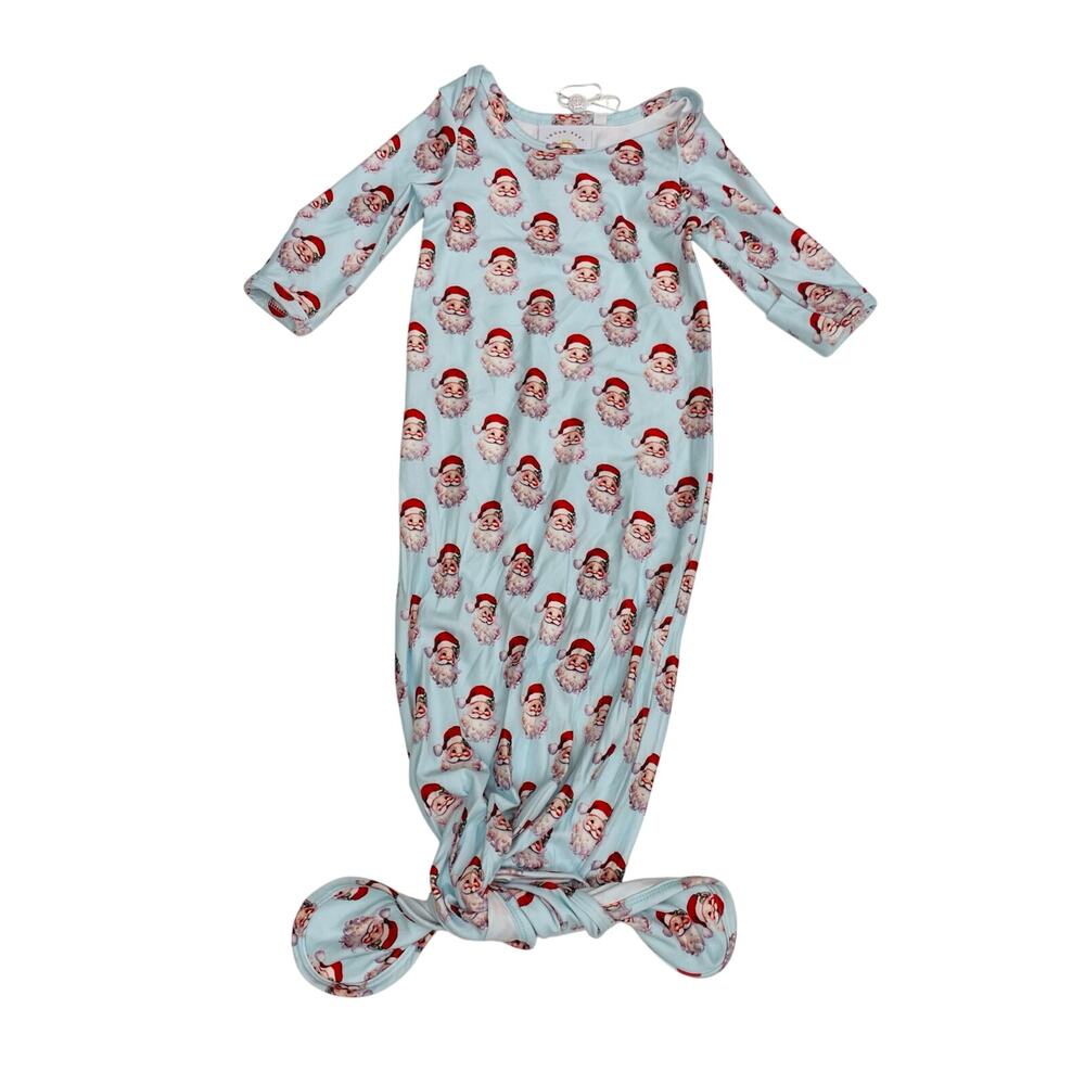 NWT Swoon Baby 3M Vintage Santa Gown in Blue